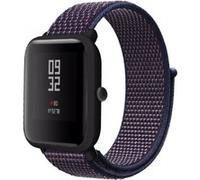 Strap-it Bracelet nylon - compatible pour Xiaomi - compatible pour Amazfit Bip (violet-bleu) G