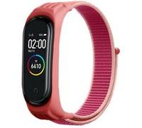 Strap-it Bracelet nylon - compatible pour Xiaomi Mi Band 5 (grenade) G