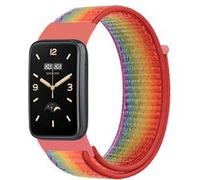 Strap-it Bracelet nylon - compatible pour Xiaomi Smart Band 7 Pro(arc-en-ciel) G