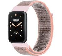 Strap-it Bracelet nylon - compatible pour Xiaomi Smart Band 7 Pro (sable rose) G
