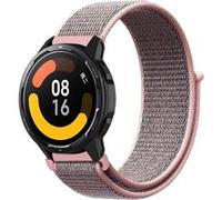 Strap-it Bracelet nylon - compatible pour Xiaomi Watch S1 (sablerose) G