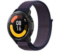 Strap-it Bracelet nylon - compatible pour Xiaomi Watch S1 (violet-bleu) G