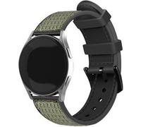 Strap-it Bracelet nylon hybride - compatible pour Samsung Galaxy Watch 6 - 44mm (vert) G