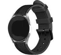 Strap-it Bracelet nylon hybride - compatible pour Samsung Gear Sport (noir) G