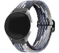 Strap-it Bracelet nylon tissé - compatible pour Samsung Galaxy Watch 6 Classic 47mm (noir/blanc) G