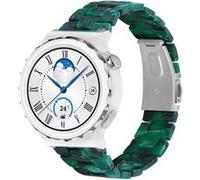 Strap-it Bracelet résine - compatible pour Huawei Watch GT 3 Pro 43mm (vert) G
