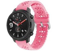 Strap-it Bracelet silicone à motifs - compatible pour Amazfit GTR 42mm (rose vif) G