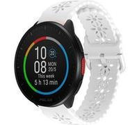 Strap-it Bracelet silicone à motifs - compatible pour Polar Pacer (blanc) G