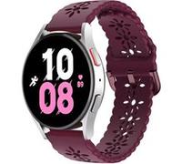 Strap-it Bracelet silicone à motifs - compatible pour Samsung Galaxy Watch 5 44mm (bordeaux) G