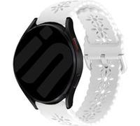 Strap-it Bracelet silicone à motifs - compatible pour Samsung Galaxy Watch 6 - 44mm (blanc) G