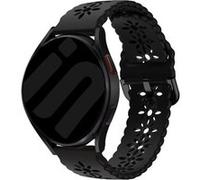Strap-it Bracelet silicone à motifs - compatible pour Samsung Galaxy Watch 6 Classic 43mm (noir) G