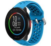 Strap-it Bracelet silicone avec trous - compatible pour Polar Pacer (bleu clair) G