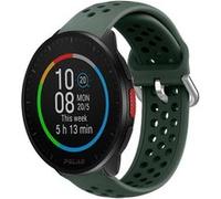 Strap-it Bracelet silicone avec trous - compatible pour Polar Pacer (vert armée) G
