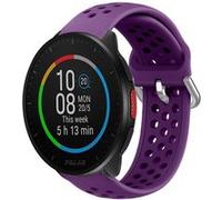 Strap-it Bracelet silicone avec trous - compatible pour Polar Pacer (violet) G