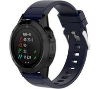 Strap-It Bracelet silicone brillant - compatible pour Samsung Galaxy WatchFenix 5s/6s (bleu foncé) G