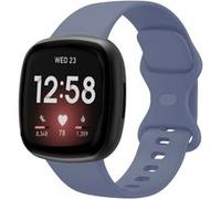 Strap-it Bracelet silicone classique - compatible pour Fitbit Sense 2 (gris-bleu) G