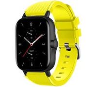 Strap-it Bracelet silicone - compatible pour Amazfit GTS 2 (jaune) G