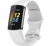 Strap-it Bracelet silicone - compatible pour Fitbit Charge 5 (blanc) G