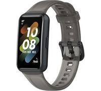 Strap-it Bracelet silicone - compatible pour Huawei Band 7 (noir transparent) G