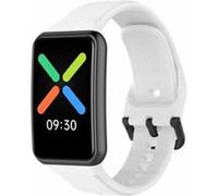Strap-it Bracelet silicone - compatible pour Oppo Watch Free (blanche) G