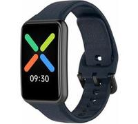 Strap-it Bracelet silicone - compatible pour Oppo Watch Free (bleu foncé) G