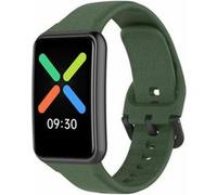 Strap-it Bracelet silicone - compatible pour Oppo Watch Free (vert foncé) G