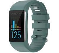 Strap-it Bracelet silicone - compatible pour Polar A360 / A370 (gris/Vert) G