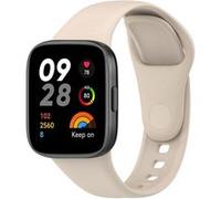 Strap-it Bracelet silicone - compatible pour Redmi Watch 3 (beige) G