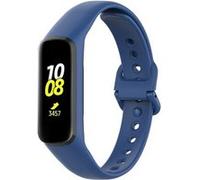 Strap-it Bracelet silicone - compatible pour Samsung Galaxy Fit 2 - bleu foncé - Taille unique G