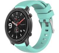 Strap-it Bracelet silicone - compatible pour Xiaomi Amazfit GTR - aqua - 47mm G