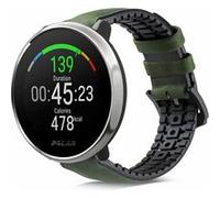 Strap-it Bracelet silicone/cuir - compatible pour Polar Ignite (vert) G