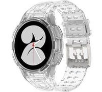 Strap-it Bracelet silicone intégral - compatible pour Samsung Galaxy Watch 4 40mm (transparent) G
