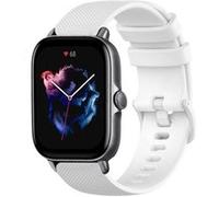Strap-it Bracelet silicone luxe - compatible pour Amazfit GTS 3 (blanc) G