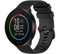 Strap-it Bracelet silicone luxe - compatible pour Polar Pacer (noir) G