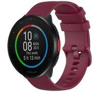 Strap-it Bracelet silicone luxe - compatible pour Polar Pacer - rouge foncé G