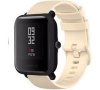 Strap-it Bracelet silicone luxe - compatible pour Xiaomi - compatible pour Amazfit Bip (beige) G