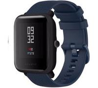Strap-it Bracelet silicone luxe - compatible pour Xiaomi - compatible pour Amazfit Bip (bleu foncé) G