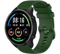 Strap-it Bracelet silicone luxe - compatible pour Xiaomi Mi Watch (vert armée) G