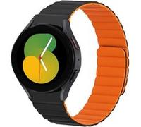 Strap-it Bracelet silicone magnétique Galaxy Watch 5 - 40mm (noir/orange) G