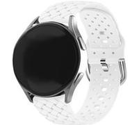 Strap-it Bracelet silicone tissé - compatible pour Samsung Galaxy Watch 4 40mm (blanc) G
