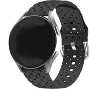Strap-it Bracelet silicone tissé - compatible pour Samsung Galaxy Watch 4 Classic 42mm (noir) G