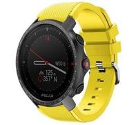 Strap-it Bracelet silicone twill - compatible pour Polar Grit X Pro (jaune) G