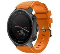 Strap-it Bracelet silicone twill - compatible pour Polar Grit X Pro (orange) G