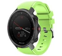 Strap-it Bracelet silicone twill - compatible pour Polar Grit X Pro (vert clair) G