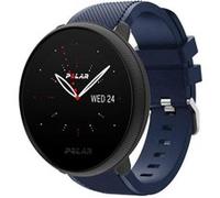 Strap-it Bracelet silicone twill - compatible pour Polar Ignite 2 (bleu foncé) G