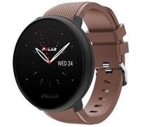 Strap-it Bracelet silicone twill - compatible pour Polar Ignite 2 (marron café) G