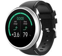 Strap-it Bracelet silicone twill - compatible pour Polar Unite (noir) G