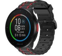 Strap-it Bracelet sport à boucle - compatible pour Polar Pacer (noir/rouge) G