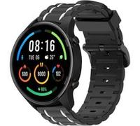 Strap-it Bracelet sport à boucle - compatible pour Xiaomi Mi Watch (noir/blanc) G