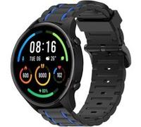 Strap-it Bracelet sport à boucle - compatible pour Xiaomi Mi Watch (noir/bleu) G